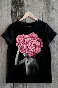 ХИТ продаж: модная черная футболка Милана